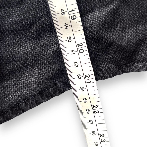 Elegant Black linen Women's Blouse - Picture 8 of 8